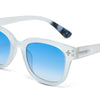 Okkia Sunglasses - Giovanni - Translucent Clear - Blue Lens