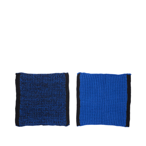 Set of Two Cotton Dishcloths - Blue