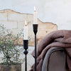 Handmade Black Iron Candlestick - Three Sizes