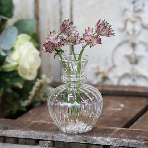 Clear Glass Bud Vase A