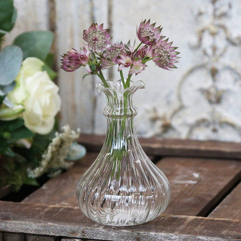 Clear Glass Bud Vase B