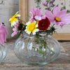 Glass Vase with Wire Frog Lid