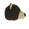 Mini Brown Bear Felt Wall Head by Fiona Walker, England