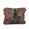 Voglio Bene Large Velvet Pouch - Tree of Life
