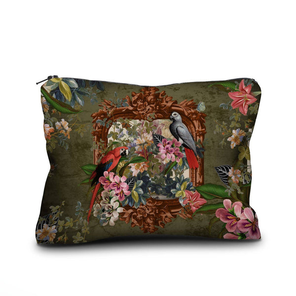 Voglio Bene Velvet Kit Pouch - Parroquet