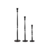 Tall Handmade Black Iron Candlestick - Milly - Three Sizes