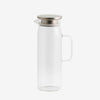 Glass Pitcher with Chrome Lid