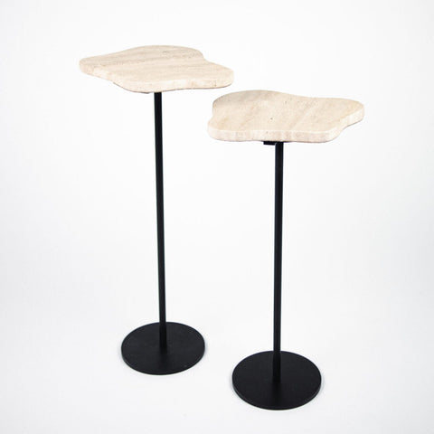 Travertine Side Table - Two Size Options