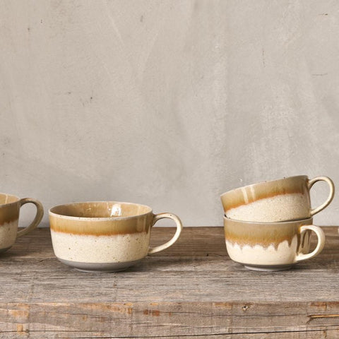 Handmade and Handglazed Mug - Sand - Two Size Options
