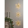A Trio of LED Snowflakes