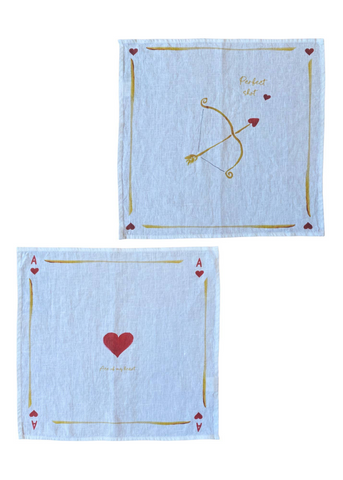 Ace of my Heart/Perfect Shot - Linen Napkin Set