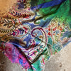 Watercolour Embroidered Wool Scarf from Jo Edwards
