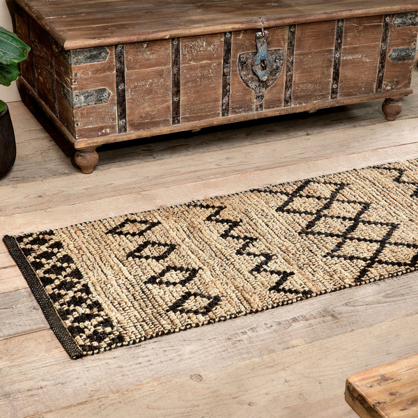 Black and Natural Eco Jute Rug - Various Size Options – Greige Lifestyle