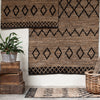 Black and Natural Eco Jute Rug - Various Size Options