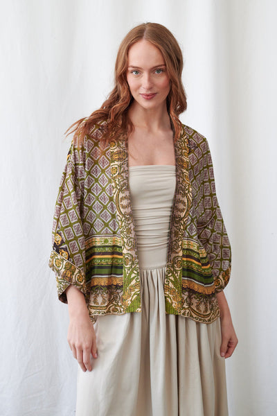 Amulet Green Kimono - One Hundred Stars