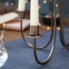 Antique Brass Cluster Candelabra for Four Candles