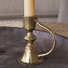 Antique Brass Candle Holder with Handle