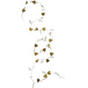Antique Gold Hearts and White Beads Garland