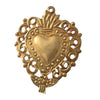 Antique Gold Sacred Heart Napkin Ring - Set of Four