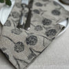 Four Recycled Cotton Napkins - Artichoke - Charcoal