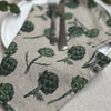 Four Recycled Cotton Napkins - Artichoke - Burnt Olive