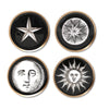 Enamelled Astroloty Coasters - Set of Four - Boncoeurs﻿