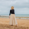 Audrey Pure Cotton Skirt from Chalk - Stone