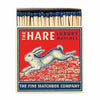 Long Matches in Square Letterpress Printed Box The Hare