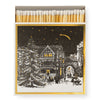 Long Matches in Square Letterpress Printed Box Starry Night