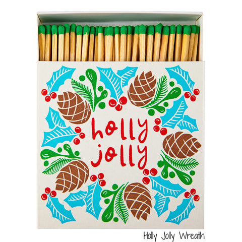 Archivist Gallery Square Matches Holly Jolly Wreath