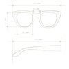 Okkia Sunglasses - Silvia - Havana Yellow - Black Gradient Lens