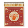 Long Matches in Square Luxury Letterpress Printed Matchbox