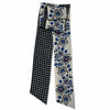 Mini Hand-Printed Silk Bandeau Scarf in Decorative Reusable Tin - Cotton Club Blue