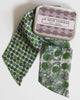 Mini Hand-Printed Silk Bandeau Scarf in Decorative Reusable Tin - Laos Green