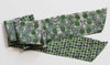Hand-Printed Silk Bandeau Scarf in Tin - Laos Green