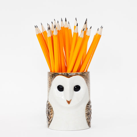 Barn Owl Pencil Pot by Quail Ceramics