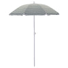 Beach Umbrella Parasol - Green and White Stripe