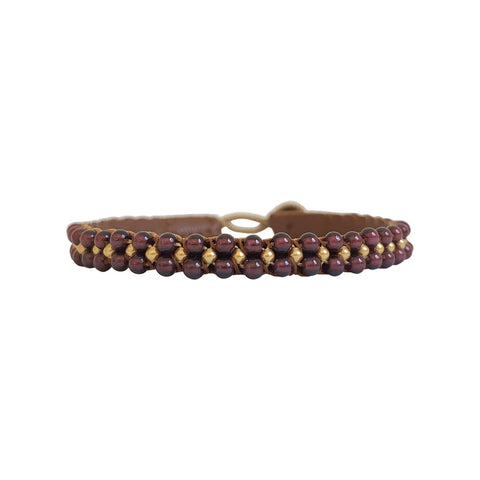 Bee Bracelet - Garnet - Ibu Jewels