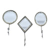 Bevelled Mirror Candle Pin Charms - Set of Three