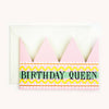 Birthday Queen Party Hat Card
