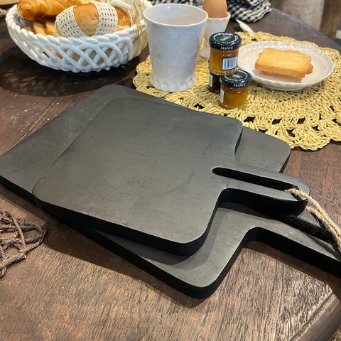 Black Mango Wood Serving Platters