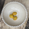 Large Bobble Rim Serving Bowl - Ivory