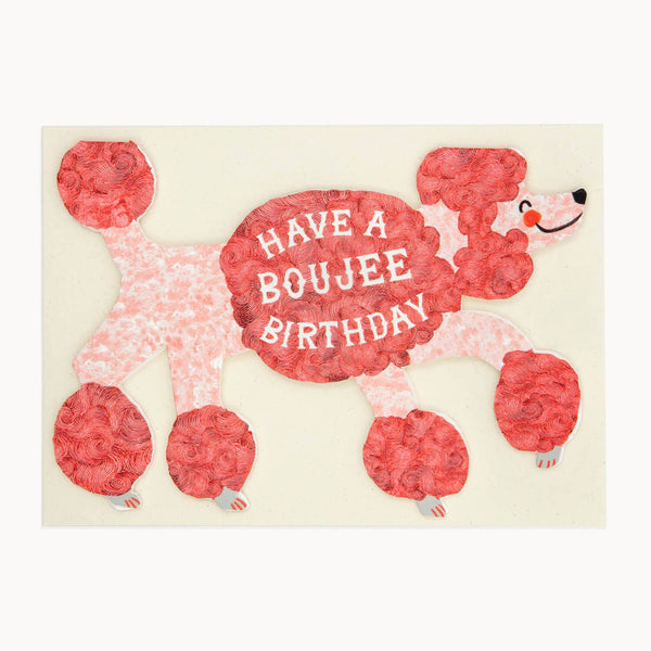 Boujee Birthday Poodle Card - Hadley Paper Goods