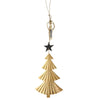 Brass Christmas Tree Hanging Decoration - Walther & Co