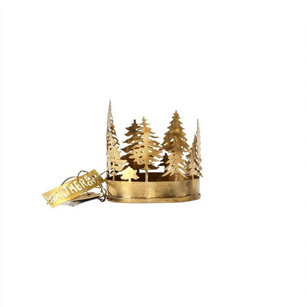 Brass Christmas Tree Tealight Holder - Walther & Co, Denmark