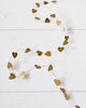 Brass Hearts Garland
