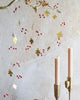 Brass Oak Leaf and Red Berries Garland