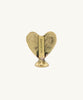 Brass Red Heart Card Holder or Place Name Holder