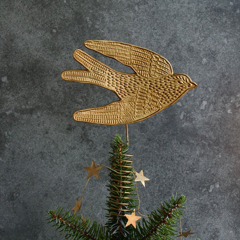 Brass Swallow Tree Topper