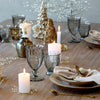 Brass and Pearl Beaded Flower Napkin Rings - Set of Four